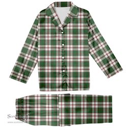 ScotsTee Shop Scottish Crawford Arisaid Dance Ancient Tartan Pajama Satin Velvet Flannel Pajama Set
