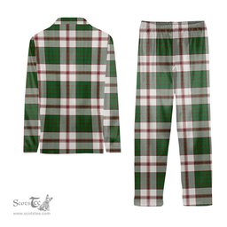 ScotsTee Shop Scottish Crawford Arisaid Dance Ancient Tartan Pajama Satin Velvet Flannel Pajama Set