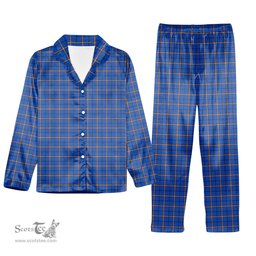 ScotsTee Shop Scottish Clark's Harbour Tartan Pajama Satin Velvet Flannel Pajama Set