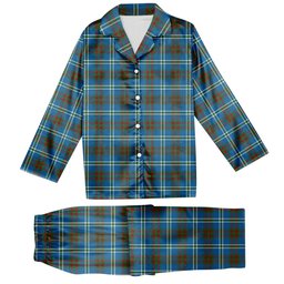 ScotsTee Shop Scottish Cathcart Ancient Tartan Pajama Satin Velvet Flannel Pajama Set