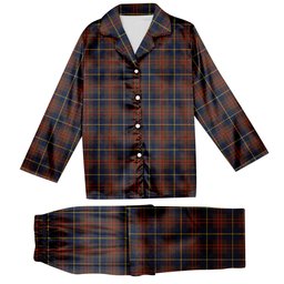 ScotsTee Shop Scottish Cameron Hunting Modern Tartan Pajama Satin Velvet Flannel Pajama Set