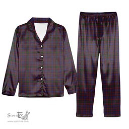 ScotsTee Shop Scottish Cumming Tartan Pajama Satin Velvet Flannel Pajama Set