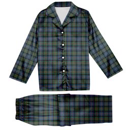 ScotsTee Shop Scottish Cameron of Erracht Ancient Tartan Pajama Satin Velvet Flannel Pajama Set