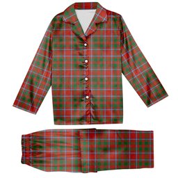 ScotsTee Shop Scottish Chisholm Artifact Ancient Tartan Pajama Satin Velvet Flannel Pajama Set