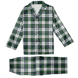 ScotsTee Shop Scottish Campbell of Cawdor Dress Ancient Tartan Pajama Satin Velvet Flannel Pajama Set