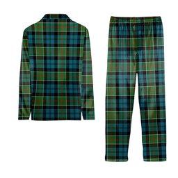 ScotsTee Shop Scottish Colquhoun Ancient Clan Tartan Pajama Satin Velvet Flannel Pajama Set