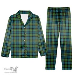 ScotsTee Shop Scottish Colquhoun Ancient Clan Tartan Pajama Satin Velvet Flannel Pajama Set