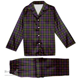 ScotsTee Shop Scottish Chalmers Tartan Pajama Satin Velvet Flannel Pajama Set