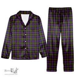 ScotsTee Shop Scottish Chalmers Tartan Pajama Satin Velvet Flannel Pajama Set