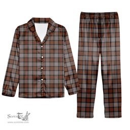 ScotsTee Shop Scottish Cameron Of Erracht Weathered Tartan Pajama Satin Velvet Flannel Pajama Set