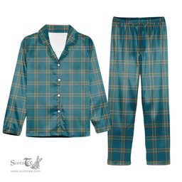 ScotsTee Shop Scottish Crichton Ancient Tartan Pajama Satin Velvet Flannel Pajama Set
