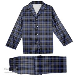 ScotsTee Shop Scottish Clarke Tartan Pajama Satin Velvet Flannel Pajama Set