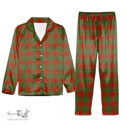 ScotsTee Shop Scottish Cumming Ancient Tartan Pajama Satin Velvet Flannel Pajama Set