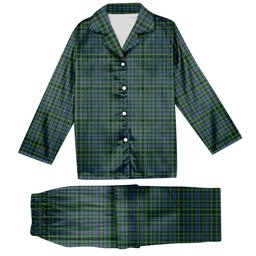 ScotsTee Shop Scottish Campbell of Argyll 1815 Ancient Tartan Pajama Satin Velvet Flannel Pajama Set