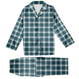 ScotsTee Shop Scottish Campbell Dress Ancient 02 Tartan Pajama Satin Velvet Flannel Pajama Set