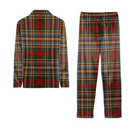ScotsTee Shop Scottish Chattan Chief of Clan Tartan Pajama Satin Velvet Flannel Pajama Set