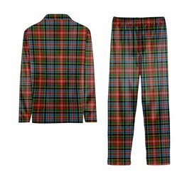 ScotsTee Shop Scottish Caledonia Ancient Tartan Pajama Satin Velvet Flannel Pajama Set