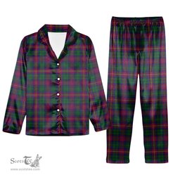 ScotsTee Shop Scottish Cairns of Finavon Tartan Pajama Satin Velvet Flannel Pajama Set