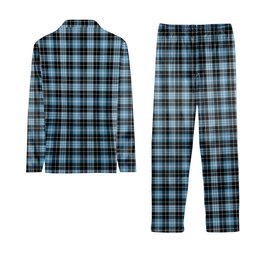 ScotsTee Shop Scottish Clark Ancient Tartan Pajama Satin Velvet Flannel Pajama Set