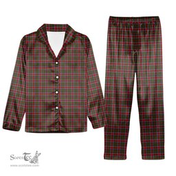 ScotsTee Shop Scottish Chisholm 1800 Tartan Pajama Satin Velvet Flannel Pajama Set