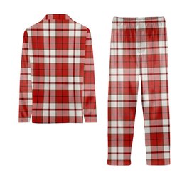 ScotsTee Shop Scottish Cameron Hose Ancient Tartan Pajama Satin Velvet Flannel Pajama Set