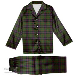 ScotsTee Shop Scottish Cochrane Tartan Pajama Satin Velvet Flannel Pajama Set