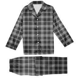 ScotsTee Shop Scottish Clan Hamilton Society Tartan Pajama Satin Velvet Flannel Pajama Set