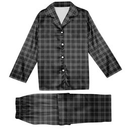 ScotsTee Shop Scottish Clergy Breacan na’n Clearach Tartan Pajama Satin Velvet Flannel Pajama Set