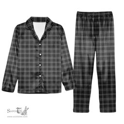 ScotsTee Shop Scottish Clergy Breacan na’n Clearach Tartan Pajama Satin Velvet Flannel Pajama Set