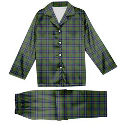 ScotsTee Shop Scottish Cameron of Lochiel Hunting Tartan Pajama Satin Velvet Flannel Pajama Set