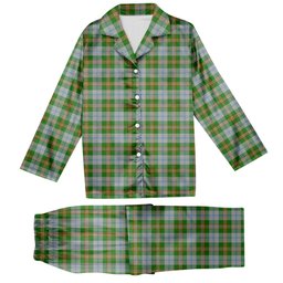 ScotsTee Shop Scottish Couper Dress Dalgleish 2 Tartan Pajama Satin Velvet Flannel Pajama Set