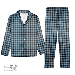 ScotsTee Shop Scottish Clarke Ancient Tartan Pajama Satin Velvet Flannel Pajama Set