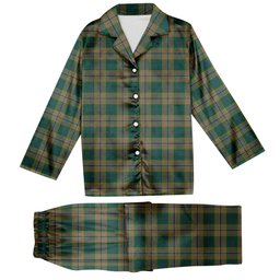 ScotsTee Shop Scottish Chisholm Colonial Tartan Pajama Satin Velvet Flannel Pajama Set