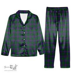 ScotsTee Shop Scottish Carmichael Tartan Pajama Satin Velvet Flannel Pajama Set