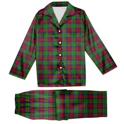 ScotsTee Shop Scottish Cranston Dress Tartan Pajama Satin Velvet Flannel Pajama Set