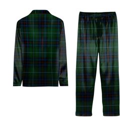 ScotsTee Shop Scottish Cash MacTavish Tartan Pajama Satin Velvet Flannel Pajama Set