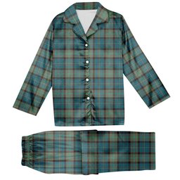 ScotsTee Shop Scottish Cochrane Hunting Ancient Tartan Pajama Satin Velvet Flannel Pajama Set