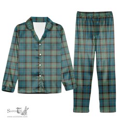 ScotsTee Shop Scottish Cochrane Hunting Ancient Tartan Pajama Satin Velvet Flannel Pajama Set
