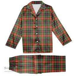 ScotsTee Shop Scottish Christie Ancient Tartan Pajama Satin Velvet Flannel Pajama Set