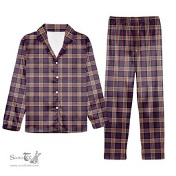ScotsTee Shop Scottish Carnegie Tartan Pajama Satin Velvet Flannel Pajama Set