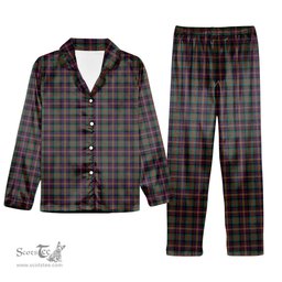 ScotsTee Shop Scottish Cameron Highlanders of Ottawa Tartan Pajama Satin Velvet Flannel Pajama Set