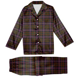 ScotsTee Shop Scottish Cochrane 1974 Tartan Pajama Satin Velvet Flannel Pajama Set