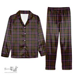 ScotsTee Shop Scottish Cochrane 1974 Tartan Pajama Satin Velvet Flannel Pajama Set