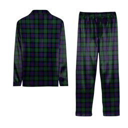 ScotsTee Shop Scottish Campbell of Cawdor Tartan Pajama Satin Velvet Flannel Pajama Set