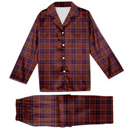 ScotsTee Shop Scottish Cameron of Locheil Original Tartan Pajama Satin Velvet Flannel Pajama Set
