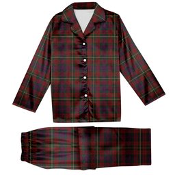 ScotsTee Shop Scottish Clare County Tartan Pajama Satin Velvet Flannel Pajama Set