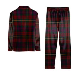 ScotsTee Shop Scottish Clare County Tartan Pajama Satin Velvet Flannel Pajama Set
