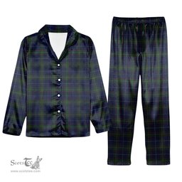 ScotsTee Shop Scottish Carruthers George Tartan Pajama Satin Velvet Flannel Pajama Set