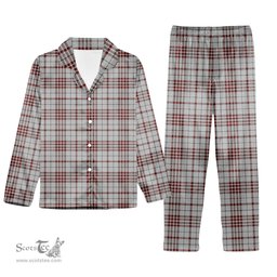 ScotsTee Shop Scottish Clayton Tartan Pajama Satin Velvet Flannel Pajama Set