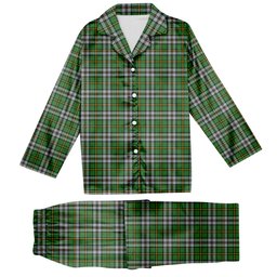 ScotsTee Shop Scottish Cape Breton Provincial Ancient Tartan Pajama Satin Velvet Flannel Pajama Set